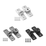 Maxbell Barn Door latches Hardware Sliding Door Lock for Bedroom Barn Door Wardrobes Silver