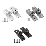 Maxbell Barn Door latches Hardware Sliding Door Lock for Bedroom Barn Door Wardrobes Silver