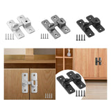 Maxbell Barn Door latches Hardware Sliding Door Lock for Bedroom Barn Door Wardrobes Silver