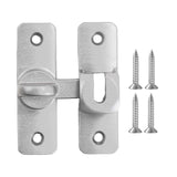 Maxbell Barn Door latches Hardware Sliding Door Lock for Bedroom Barn Door Wardrobes Silver