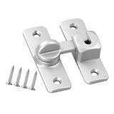 Maxbell Barn Door latches Hardware Sliding Door Lock for Bedroom Barn Door Wardrobes Silver