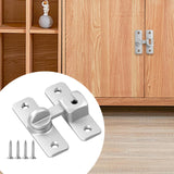 Maxbell Barn Door latches Hardware Sliding Door Lock for Bedroom Barn Door Wardrobes Silver