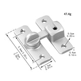Maxbell Barn Door latches Hardware Sliding Door Lock for Bedroom Barn Door Wardrobes Silver