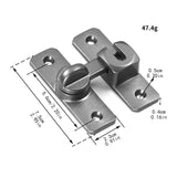 Maxbell Barn Door latches Hardware Sliding Door Lock for Bedroom Barn Door Wardrobes Gray