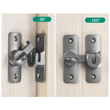 Maxbell Barn Door latches Hardware Sliding Door Lock for Bedroom Barn Door Wardrobes Gray
