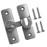 Maxbell Barn Door latches Hardware Sliding Door Lock for Bedroom Barn Door Wardrobes Gray