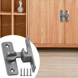 Maxbell Barn Door latches Hardware Sliding Door Lock for Bedroom Barn Door Wardrobes Gray