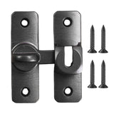Maxbell Barn Door latches Hardware Sliding Door Lock for Bedroom Barn Door Wardrobes Black