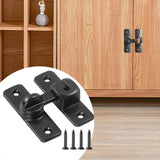 Maxbell Barn Door latches Hardware Sliding Door Lock for Bedroom Barn Door Wardrobes Black