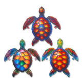 Maxbell Sea Turtle Wall Decor Yard Outdoor Beach Theme Sign Garden Hanging Sculpture Style A