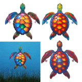 Maxbell Sea Turtle Wall Decor Yard Outdoor Beach Theme Sign Garden Hanging Sculpture Style A
