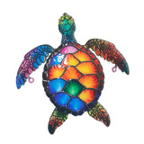 Maxbell Sea Turtle Wall Decor Yard Outdoor Beach Theme Sign Garden Hanging Sculpture Style A