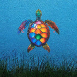Maxbell Sea Turtle Wall Decor Yard Outdoor Beach Theme Sign Garden Hanging Sculpture Style A