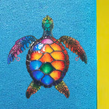 Maxbell Sea Turtle Wall Decor Yard Outdoor Beach Theme Sign Garden Hanging Sculpture Style A