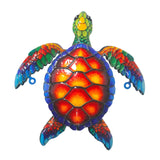 Maxbell Sea Turtle Wall Decor Yard Outdoor Beach Theme Sign Garden Hanging Sculpture Style B