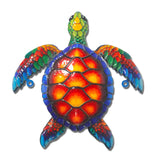 Maxbell Sea Turtle Wall Decor Yard Outdoor Beach Theme Sign Garden Hanging Sculpture Style B