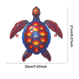 Maxbell Sea Turtle Wall Decor Yard Outdoor Beach Theme Sign Garden Hanging Sculpture Style C