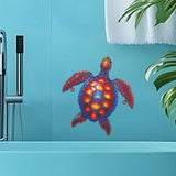 Maxbell Sea Turtle Wall Decor Yard Outdoor Beach Theme Sign Garden Hanging Sculpture Style C