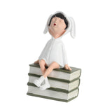 Maxbell Girl Statue Resin Gift Character Figurine for Coffee Table Living Room Porch
