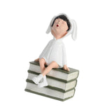 Maxbell Girl Statue Resin Gift Character Figurine for Coffee Table Living Room Porch