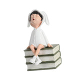 Maxbell Girl Statue Resin Gift Character Figurine for Coffee Table Living Room Porch
