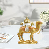 Maxbell Camel Statue Craft Resin Home Decoration for Fireplace Bedroom Birthday Gift 23cmx8.5cmx25.5cm