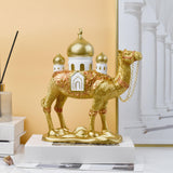 Maxbell Camel Statue Craft Resin Home Decoration for Fireplace Bedroom Birthday Gift 23cmx8.5cmx25.5cm