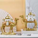 Maxbell Camel Statue Craft Resin Home Decoration for Fireplace Bedroom Birthday Gift 23cmx8.5cmx25.5cm