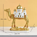 Maxbell Camel Statue Craft Resin Home Decoration for Fireplace Bedroom Birthday Gift 23cmx9cmx25cm
