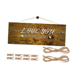 Maxbell Wooden Hanging Photo Display Hanging Sign for Coffee Bridal Shower Gift Home