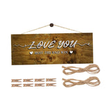 Maxbell Wooden Hanging Photo Display Hanging Sign for Coffee Bridal Shower Gift Home