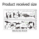 Maxbell Height Growth Chart Wall Sticker Decals for Baby Bedroom Living Room Nursery