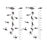 Maxbell Height Growth Chart Wall Sticker Decals for Baby Bedroom Living Room Nursery