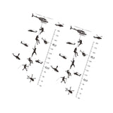 Maxbell Height Growth Chart Wall Sticker Decals for Baby Bedroom Living Room Nursery