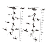 Maxbell Height Growth Chart Wall Sticker Decals for Baby Bedroom Living Room Nursery