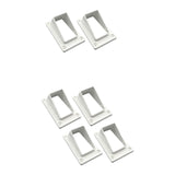 Maxbell 2x3.5inch Vinyl Stair Rail Handrail Bracket White Accessory Angled Connector 2pcs