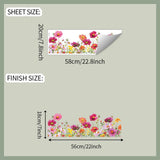 Maxbell Colourful Flowers Window Sticker Modern Display for Office Study Room Indoor