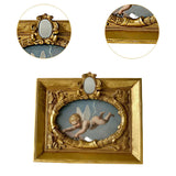 Maxbell European Desktop Picture Frame Ornate for Indoor Living Room Background Wall