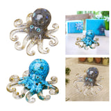 Maxbell Crystal Gravel Octopus Figurine Collectible Sea Animal for Home Living Room Labradorite