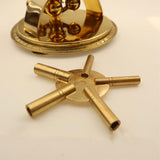 Maxbell 5 Prong Clock Winding Key Clock Hardware for Antique Clock Brass