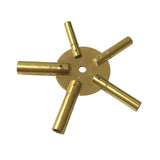 Maxbell 5 Prong Clock Winding Key Clock Hardware for Antique Clock Brass
