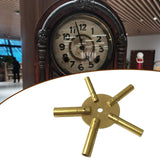 Maxbell 5 Prong Clock Winding Key Clock Hardware for Antique Clock Brass