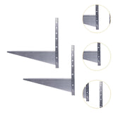 Maxbell 2x Air Conditioner Racks Sturdy Wall Mounting for Living Room Outdoor Office B