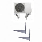 Maxbell 2x Air Conditioner Racks Sturdy Wall Mounting for Living Room Outdoor Office B