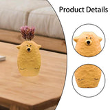 Maxbell Bear Shaped Flower Vase Decor Art Craft Planter Pot for Office Party Bedroom