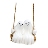Maxbell Halloween Ghost Statue Hanging Ornament Scene Layout for Patio Garden Office