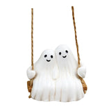 Maxbell Halloween Ghost Statue Hanging Ornament Scene Layout for Patio Garden Office