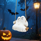Maxbell Halloween Ghost Statue Hanging Ornament Scene Layout for Patio Garden Office