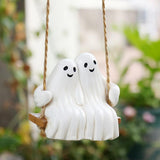 Maxbell Halloween Ghost Statue Hanging Ornament Scene Layout for Patio Garden Office