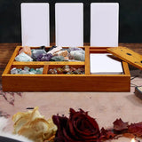 Maxbell Tarot Card Holder Room Decor Decoration Ornament Wood for Office Women Hobby